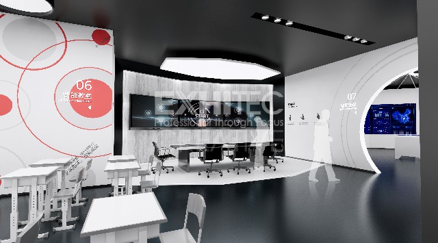 沃利創(chuàng)意總經理視察天英教育企業(yè)展廳現(xiàn)場